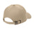 Port Authority C800 Fine Twill Adjustable Hat Khaki Flat Back