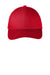 Port Authority C801 Fine Twill Snapback Hat Red Flat Front