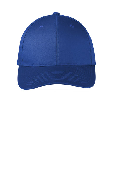 Port Authority C801 Fine Twill Snapback Hat Royal Blue Flat Front