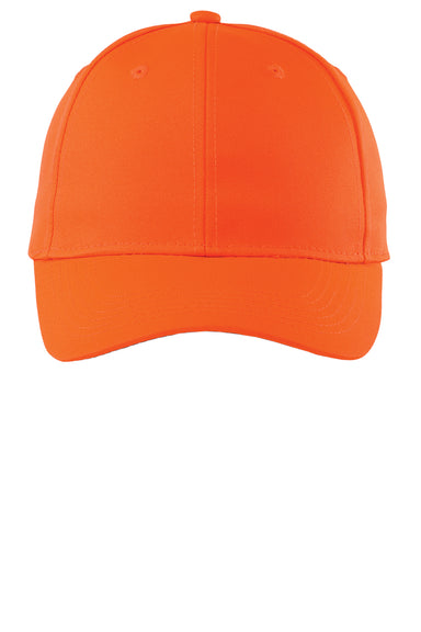 Port Authority C806 Adjustable Hat Safety Orange Flat Front