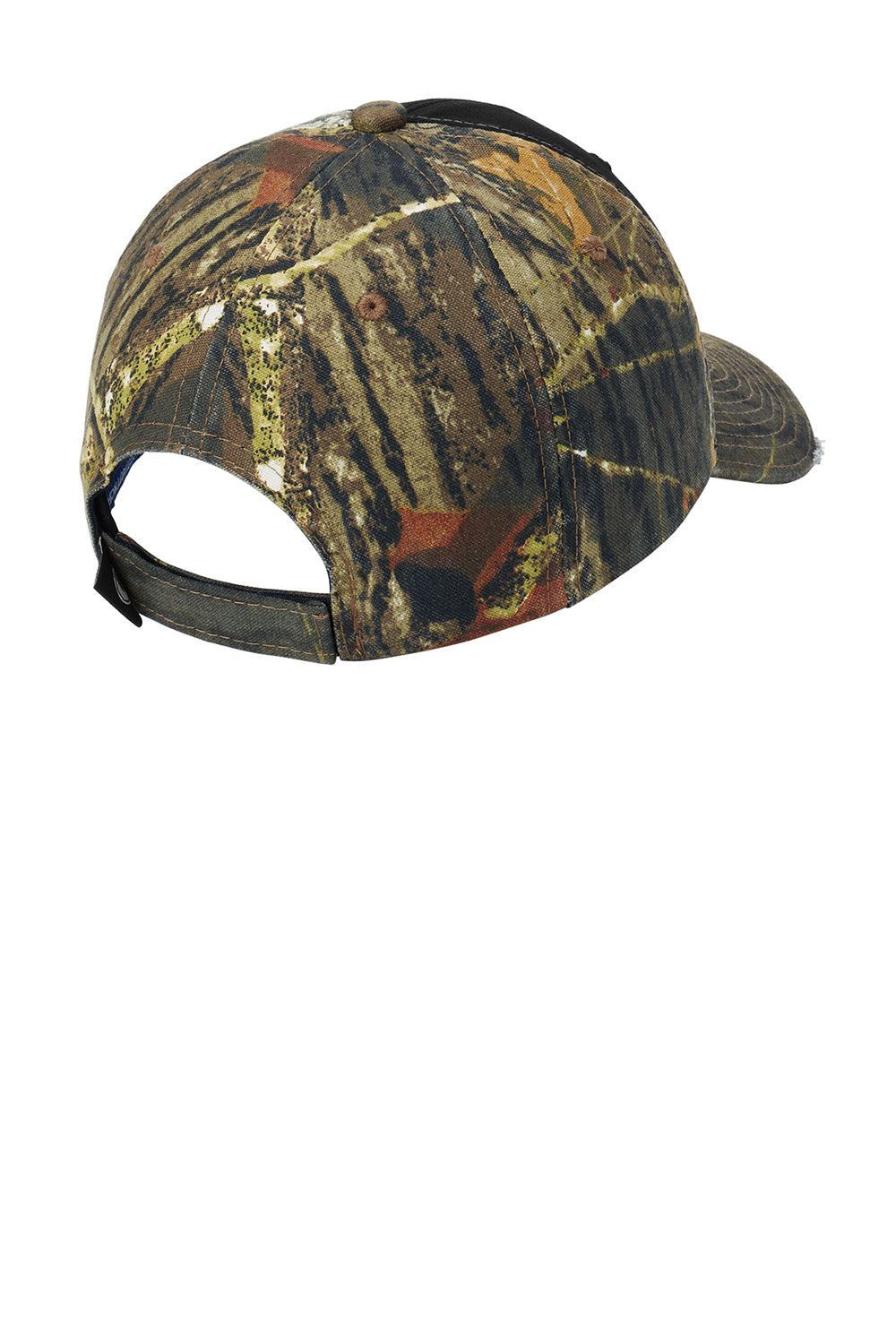 Port Authority C807 Camo Hat Mossy Oak New Break Up/Black Flat Back