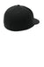 Port Authority C808 Mens Stretch Fit Hat Black Flat Back