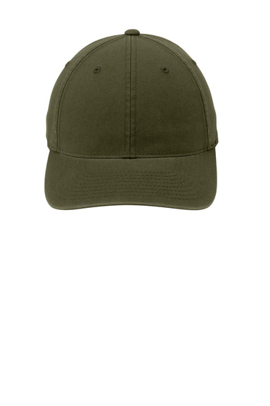 Port Authority C809 Mens Stretch Fit Hat Loden Flat Front