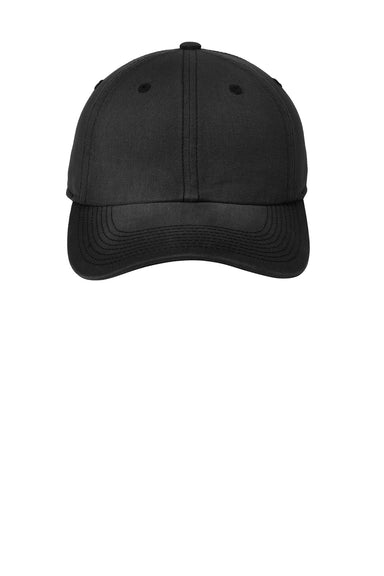 Port Authority C811 Adjustable Hat Black Flat Front