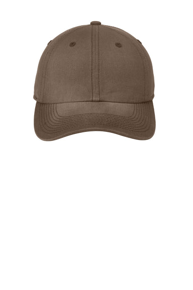 Port Authority C811 Adjustable Hat Brown Flat Front