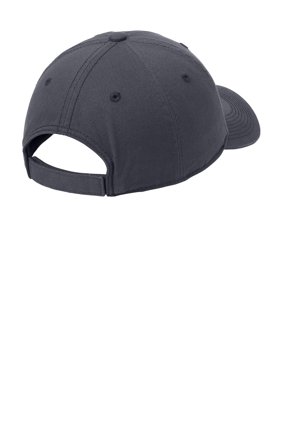 Port Authority C811 Adjustable Hat Charcoal Grey Flat Back