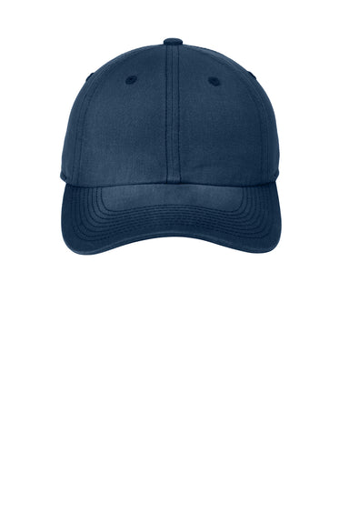 Port Authority C811 Adjustable Hat Navy Blue Flat Front