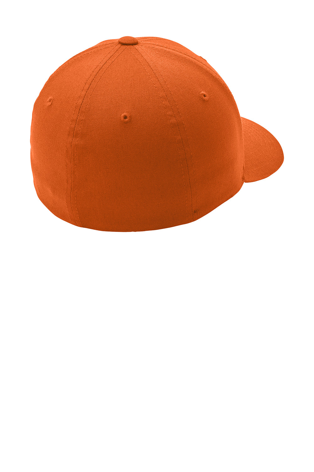 Port Authority C813 Mens Stretch Fit Hat Orange Flat Back