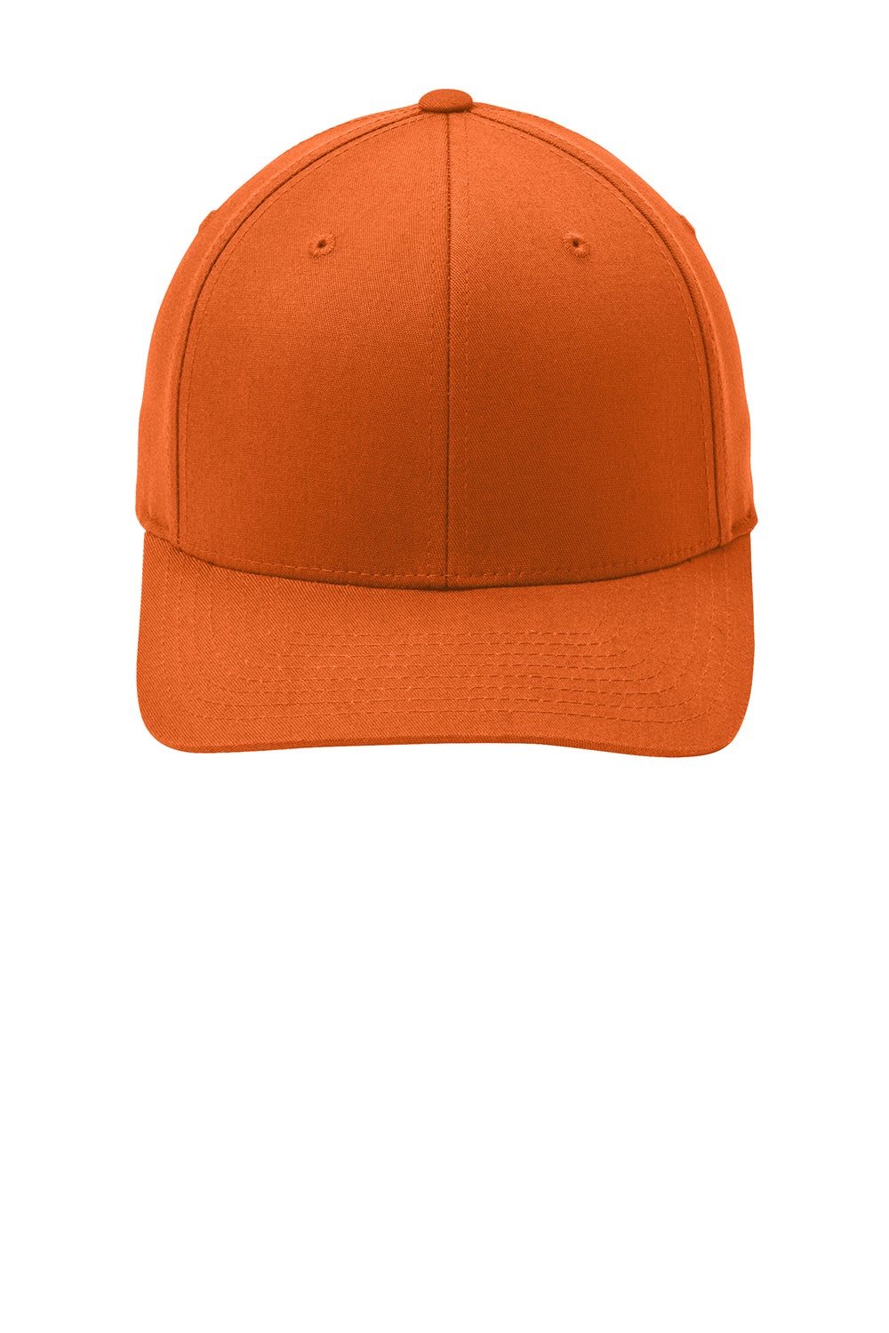 Port Authority C813 Mens Stretch Fit Hat Orange Flat Front