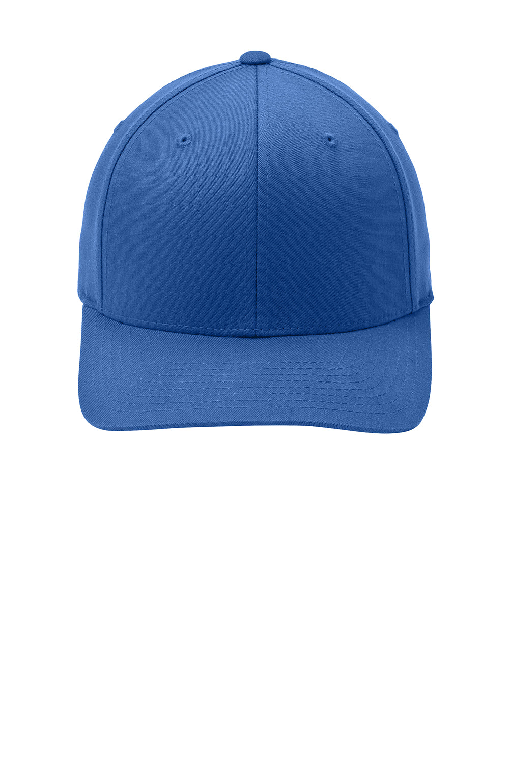 Port Authority C813 Mens Stretch Fit Hat True Royal Blue Flat Front