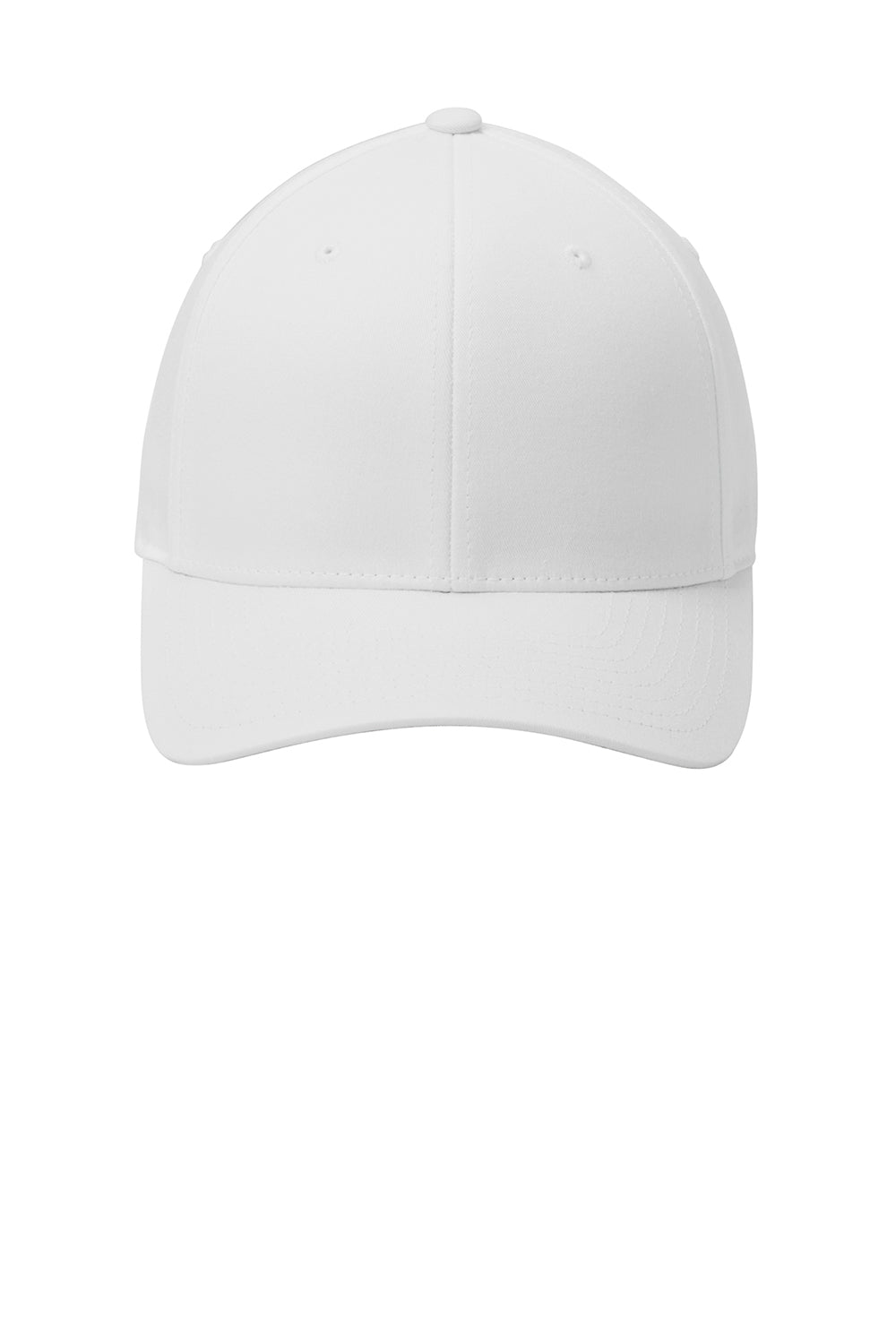 Port Authority C813 Mens Stretch Fit Hat White Flat Front