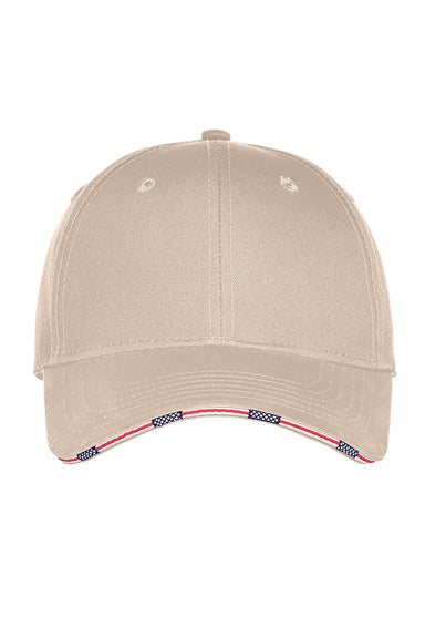 Port Authority C829 Adjustable Hat Oyster Flat Front