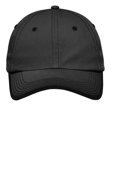 Port Authority C835 Adjustable Hat Charcoal Grey/Black Flat Front