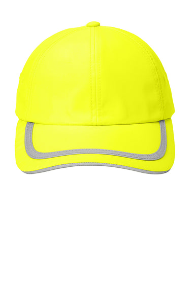 Port Authority C836 Enhanced Visibility Adjustable Hat Safety Yellow Flat Front