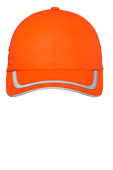 Port Authority C836 Enhanced Visibility Adjustable Hat Safety Orange Flat Front