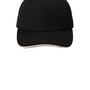 Port Authority Mens Dry Zone Moisture Wicking Adjustable Hat - Black/Stone