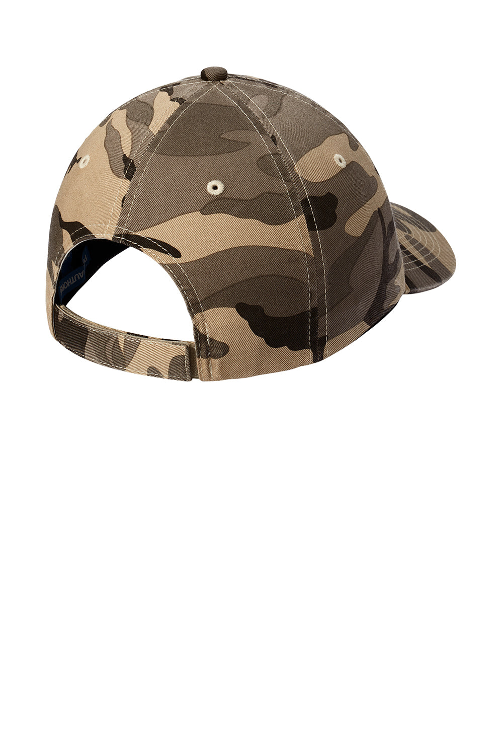 Port Authority C851 Camouflage Hat Desert Camo Flat Back