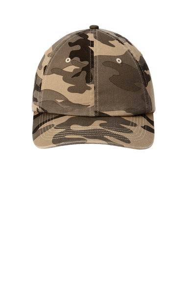 Port Authority C851 Camouflage Hat Desert Camo Flat Front