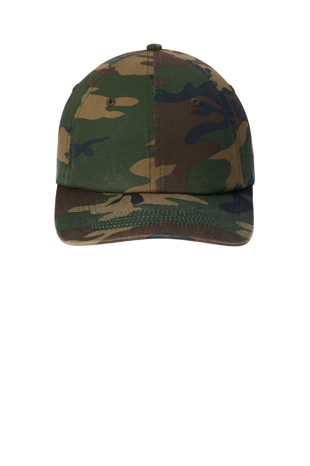 Port Authority C851 Camouflage Hat Military Camo Flat Front