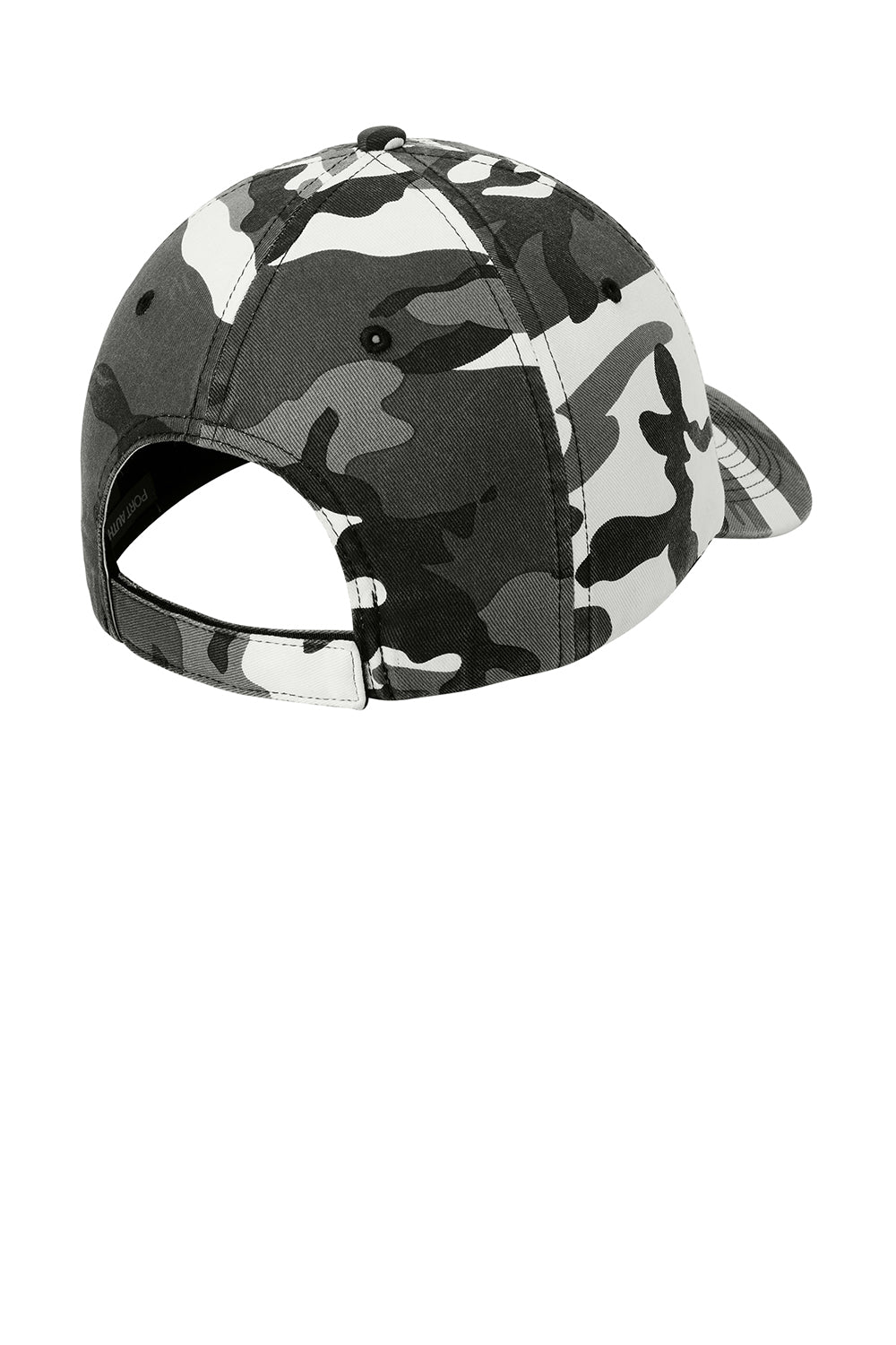 Port Authority C851 Camouflage Hat Winter Camo Flat Back