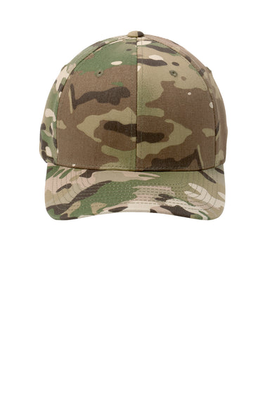 Port Authority C865 Mens Stretch Fit Hat Multicam Flat Front