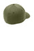 Port Authority C865 Mens Stretch Fit Hat Olive Drab Green Flat Back