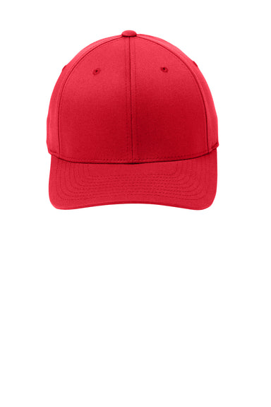 Port Authority C865 Mens Stretch Fit Hat Red Flat Front