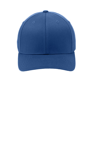 Port Authority C865 Mens Stretch Fit Hat Royal Blue Flat Front