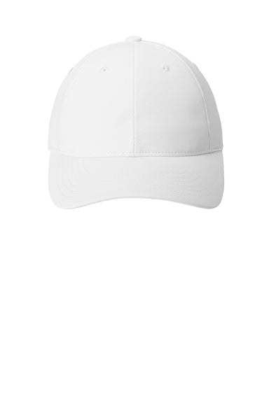 Port Authority C868 Moisture Wicking Adjustable Hat White Flat Front