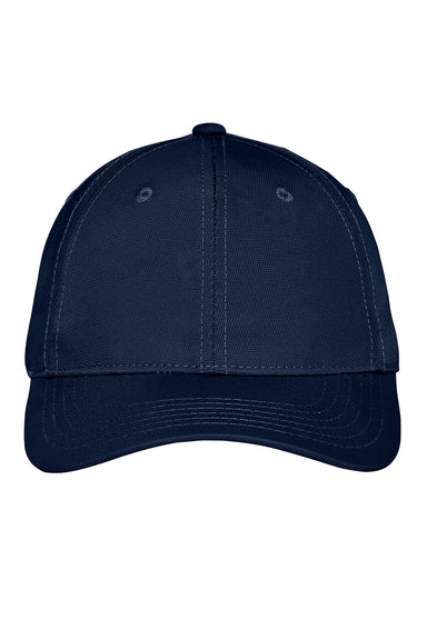 Port Authority C868 Moisture Wicking Adjustable Hat Navy Blue Flat Front