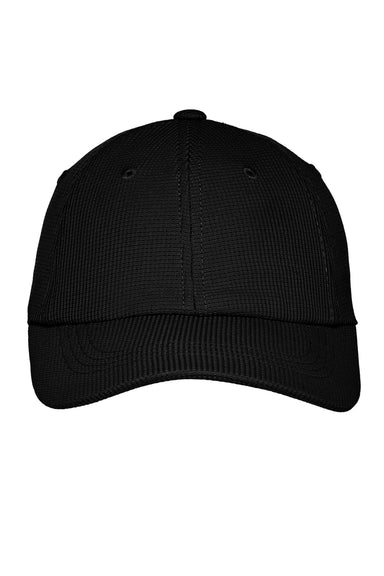 Port Authority C874 Moisture Wicking Adjustable Hat Black Flat Front