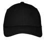 Port Authority Mens Moisture Wicking Adjustable Hat - Black