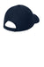 Port Authority C874 Moisture Wicking Adjustable Hat Navy Blue Flat Back