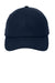 Port Authority C874 Moisture Wicking Adjustable Hat Navy Blue Flat Front