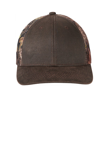 Port Authority C891 Pigment Print Camouflage Mesh Back Adjustable Hat Mossy Oak Break Up Country/Brown Flat Front