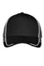 Port Authority C904 Adjustable Hat Black/White/Magnet Grey Flat Front