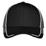 Port Authority Mens Adjustable Hat - Black/White/Magnet Grey