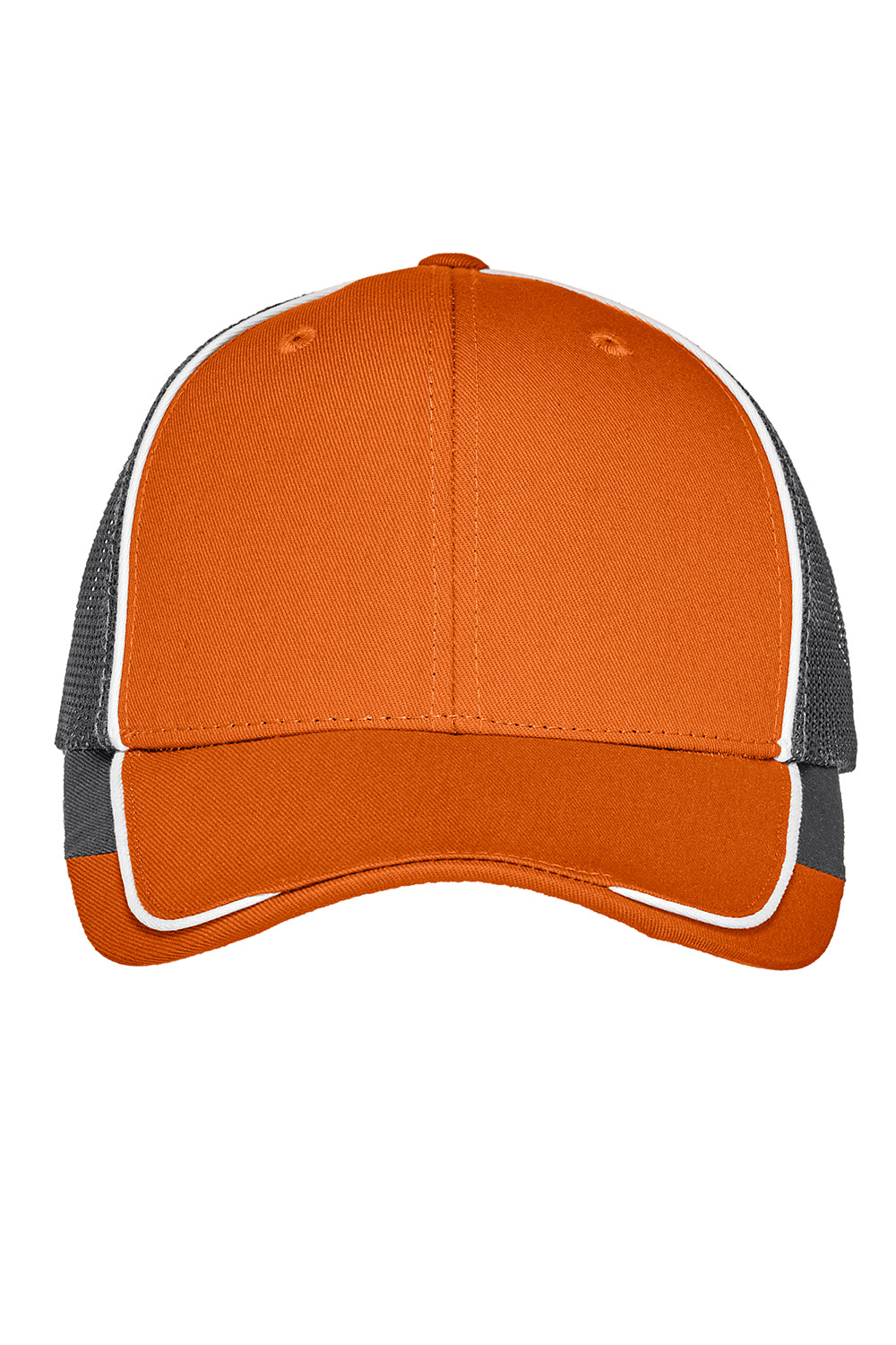 Port Authority C904 Adjustable Hat Flare Orange/White/Magnet Grey Flat Front