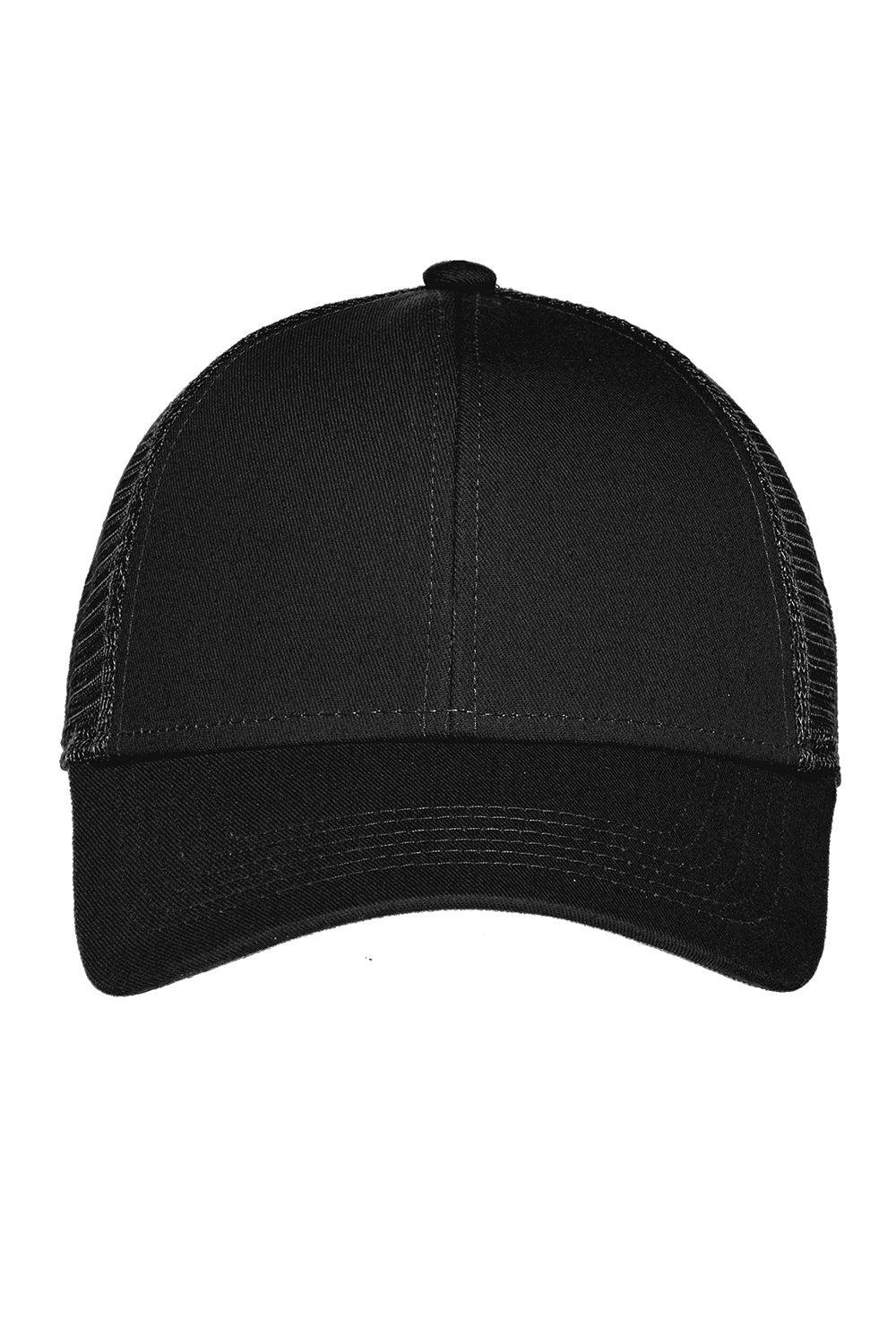 Port Authority C911 Adjustable Mesh Back Adjustable Hat Black Flat Front