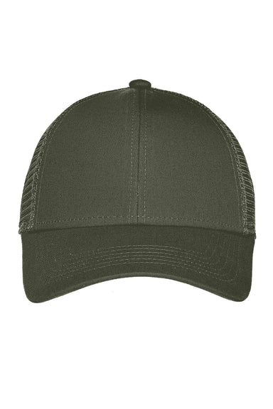 Port Authority C911 Adjustable Mesh Back Adjustable Hat Sage Green Flat Front