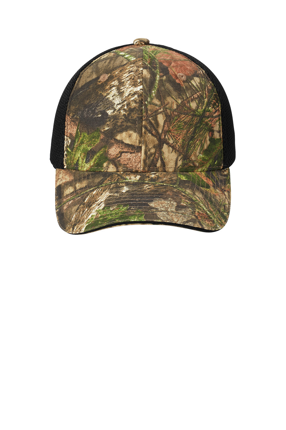 Port Authority C912 Camouflage Mesh Back Hat Mossy Oak Break Up Country/Black Flat Front