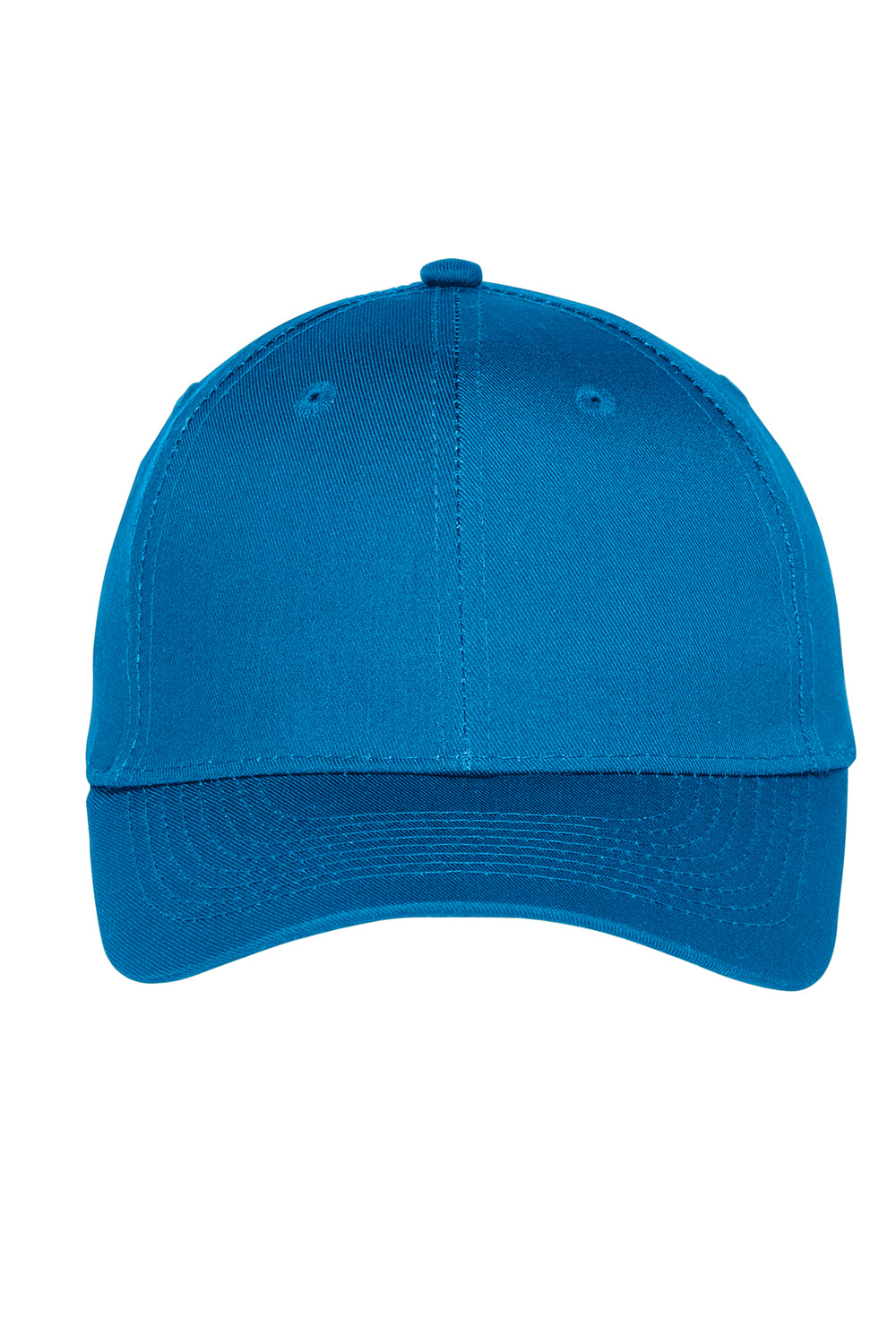 Port Authority C913 Moisture Wicking Adjustable Hat Brilliant Blue Flat Front