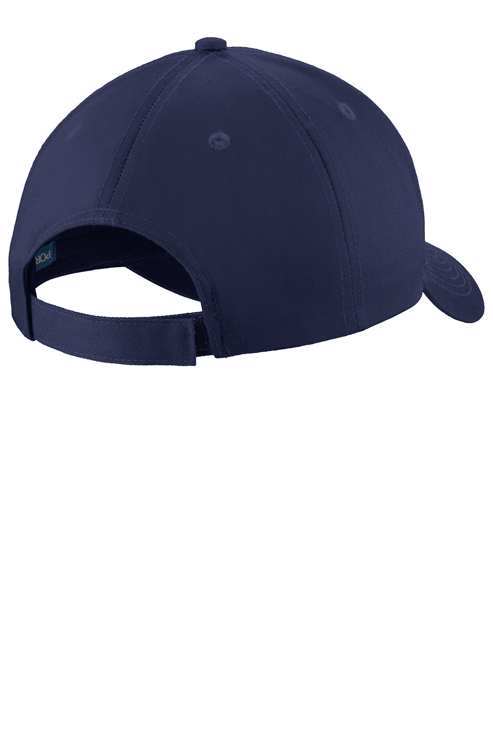 Port Authority C913 Moisture Wicking Adjustable Hat Navy Blue Flat Back