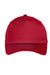 Port Authority C913 Moisture Wicking Adjustable Hat Red Flat Front