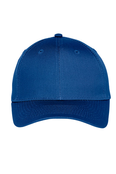 Port Authority C913 Moisture Wicking Adjustable Hat Royal Blue Flat Front