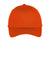 Port & Company C914 Mens Twill Adjustable Hat Orange Flat Front