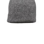 Port Authority Mens Heathered Knit Beanie - Heather Grey/Black