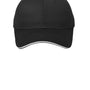 Port & Company Mens Sandwich Bill Adjustable Hat - Black/White