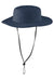 Port Authority C920 Mens Moisture Wicking Wide Brim Hat Dress Navy Blue Flat Front