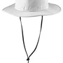 Port Authority Mens Moisture Wicking Wide Brim Hat - White